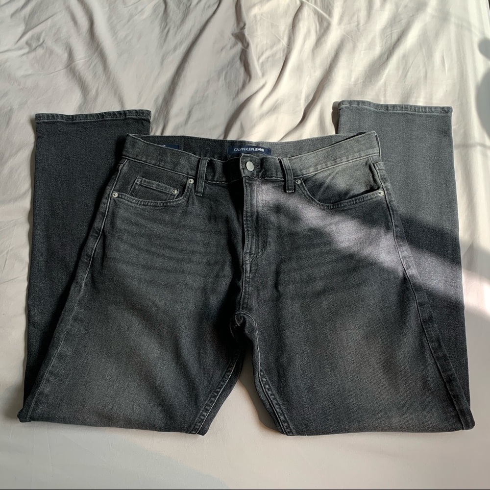 Calvin Klein Straight Leg Dark Jeans